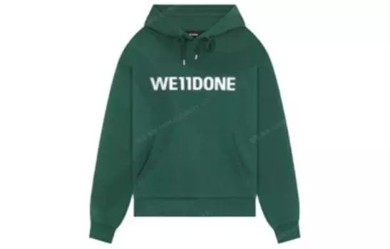WE11DONE Свитшот унисекс зеленый