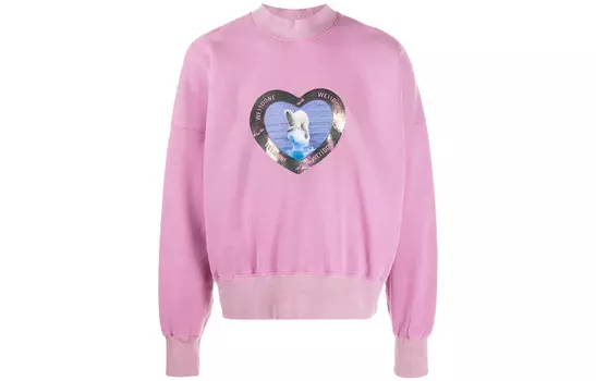 WE11DONE Термочувствительная толстовка с изображеняям белого медведя