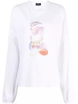 We11done толстовка с принтом, белый