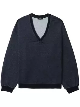 We11done толстовка со сборками, синий