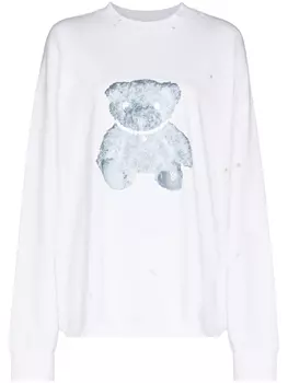 We11done толстовка Teddy Bear, белый