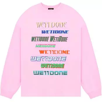 WE11DONE Толстовка унисекс розовая