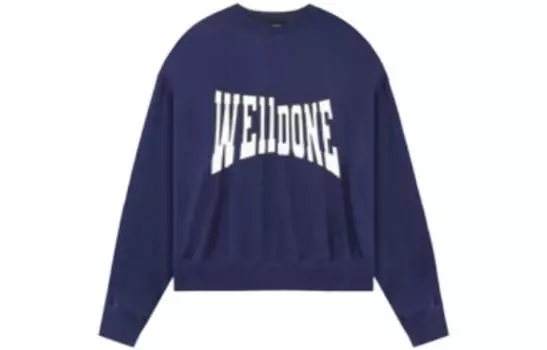 WE11DONE Толстовка унисекс синяя
