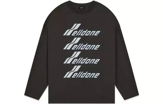 WE11DONE Толстовка унисекс темно-серого цвета