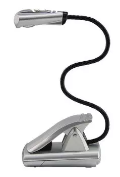 WEDO Светодиодная лампа для чтения с зажимом для мобильного телефона 1 светодиод серебристый, серебро