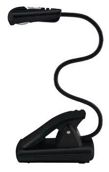 WEDO Светодиодная лампа для чтения с зажимом для мобильного телефона 1 светодиод черный