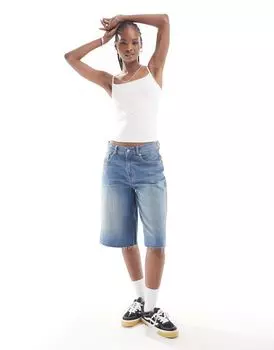 Weekday – Bell – Белая приталенная майка с квадратным вырезом