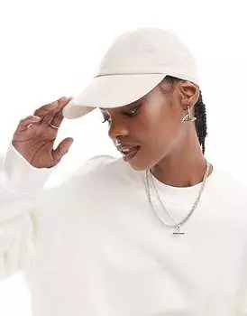 Weekday – Essential – Бейсболка из смесового льна бежевого цвета