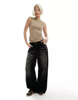 Weekday – Inez – бежевый приталенный топ без рукавов