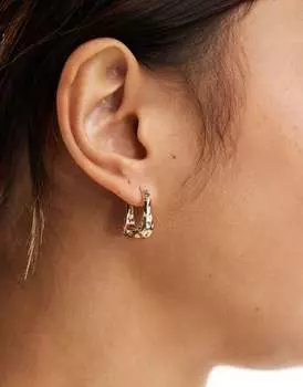 Weekday - Millie - Золотые серьги-кольца