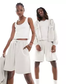 Weekday унисекс – шорты из джерси каменно-бежевого цвета – эксклюзивно для ASOS