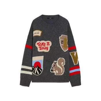 WEEKEND MaxMara Женский свитер FW24, средне-серый