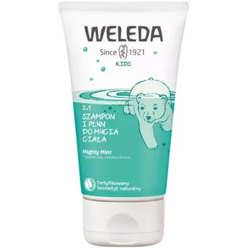 Weleda Kids шампунь для волос и гель для тела Могучая мята, 150 мл