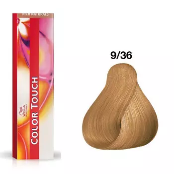 Wella Color Touch 9/36, Полуперманентная краска для волос без аммиака 9/36 60мл