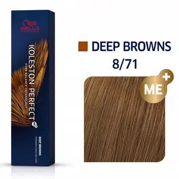 Wella Koleston Perfect ME+, Стойкая краска для волос 8/71 60мл