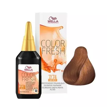 Wella Professionals Color Fresh 7/74 Средний блондин коричнево-красный 75 мл