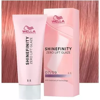 Wella Shinefinity Strawberry Wine 07/59 Medium Blonde Mahogany 60 мл — полуперманентный цвет
