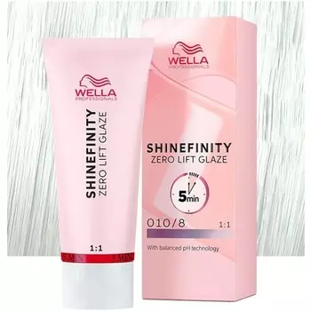 Wella Shinefinity Zero Lift Glaze Opal Flash 010/8 60 мл полуперманентная краска для волос
