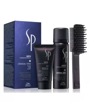 Wella SP, Men Gradual Tone Black, нежная черная пенка-краситель, 60 мл