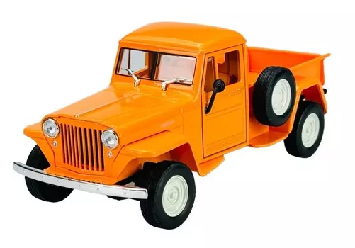 Welly 1947 Jeep Willys Пикап Оранжевый 1:24 24116