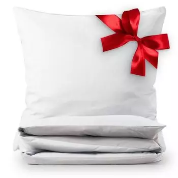 WENDEBETTWSCHE Ebba 4 шт, 135x1x200 см цвет wei & hellgrau