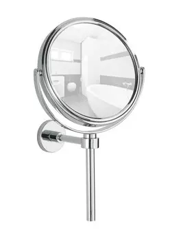 WENKO, ELEGANCE настенное косметическое зеркало, цвет серебро