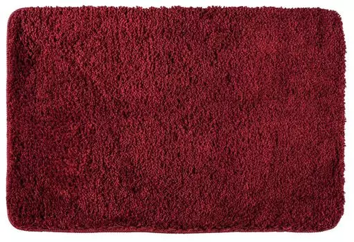 WENKO Коврик для ванной Коврик для душа Ванная комната Belize Chili 60 x 90 см, красный