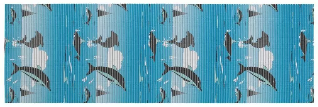 WENKO мягкий пенопластовый коврик для ванной, универсальный напольный коврик 65x200 см, дизайн дельфина