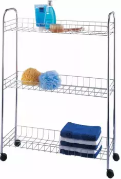 WENKO полочная тележка, (выдвижная полка) 20х80х57 см, цвет silberfarben