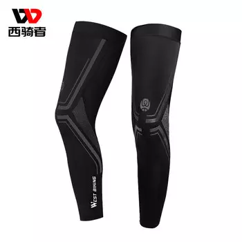 WestBiking летние велосипедные наколенники солнцезащитный крем ледяные шелковые накладки на ноги защитные наколенники спортивные наколенники пара L