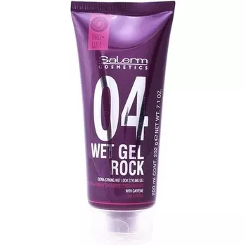 Wet Gel Rock Экстрасильный гель для укладки с мокрым эффектом, 200 мл, Salerm Cosmetics