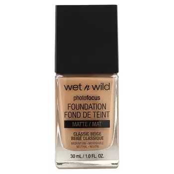 Wet n Wild PhotoFocus Foundation Matte Classic Beige, 1 жидкая унция (30 мл)