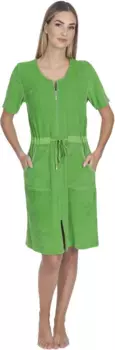 Wewo fashion женский халат "044" (1 шт.), легкая купальная куртка, зеленый