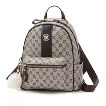 Weymond Женский рюкзак из искусственной кожи, цвет: кофейный/земляно-желтый/сине-серый