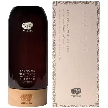 Whamisa Шампунь с органическими семенами для жирной кожи головы, 510 мл