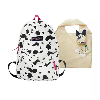 WHEELY BABY Холщовый рюкзак, стандартный, женский, черный/белый