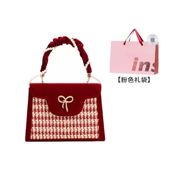 Wheely Baby+ Женская сумка WEELY BABY+, Гусиная лапка [Розовая подарочная коробка]