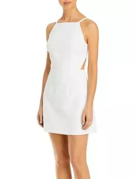 Whisper Женское Короткое Мини Платье с Квадратным Вырезом French Connection, цвет summer white