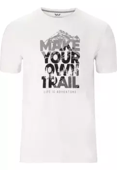 WHISTLER Футболка "Хитч" со стильным принтом, белый