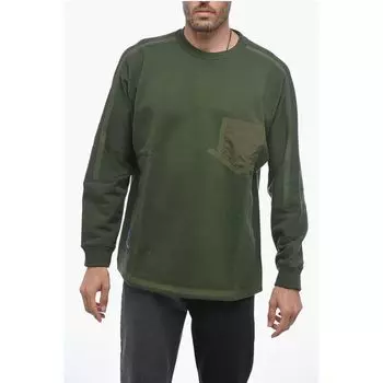 WHITE MOUNTAINEERING Хлопковая толстовка с круглым вырезом и начесом Paul & Shark, Green