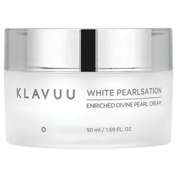 White Pearlsation, Обогащенный крем с божественным жемчугом, 1,69 жидк. унции (50 мл) Klavuu