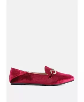 Wibele лоферы с фактурной металлической отделкой под крокодила London Rag, красный