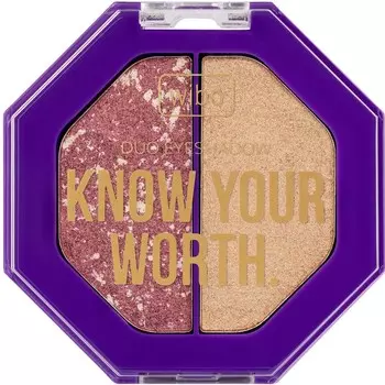 Wibo, Know Your Worth Duo Eyeshadow, тени для век, 2 шт., но сначала: я, 5 г