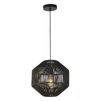 WICKER Подвесной светильник с 1 лампочкой, черный WICKER Searchlight