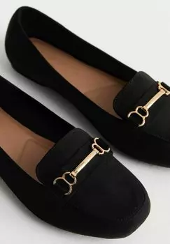 Wide Fit Snaffle Trim New Look, Балетки New Look, черный