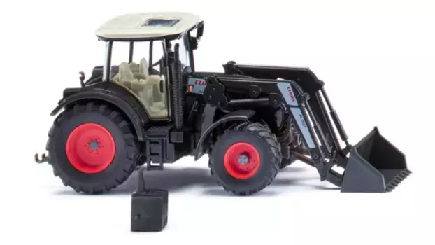 Wiking 1:87 Claas Arion 640 с фронтальным погрузчиком 150 черный