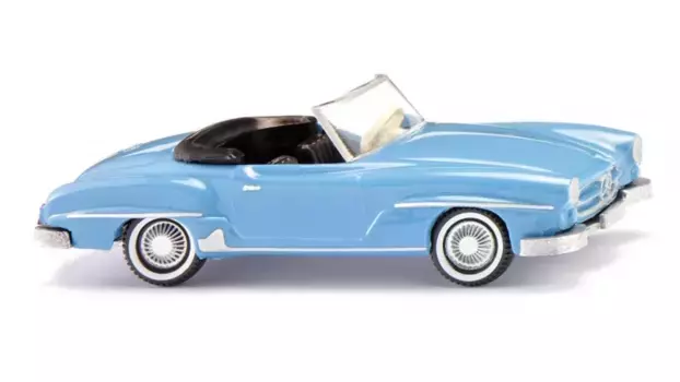 Wiking 1:87 MB 190 SL Cabrio голубой