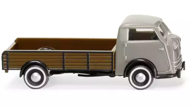 Wiking 1:87 Низкая платформа Tempo Matador бетонно-серый/палевый коричневый