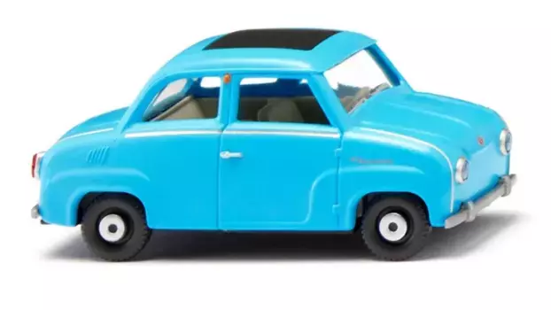 Wiking 1:87 Стеклянный гоггомобиль ледяной синий