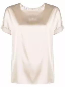 Wild Cashmere футболка с подвернутыми манжетами, нейтральный цвет